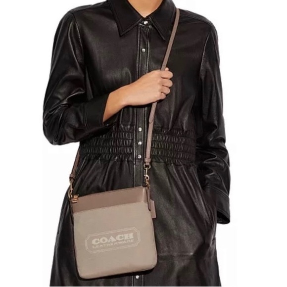 Coach Badge Jacquard Kitt Crossbody - Picture 10 of 10